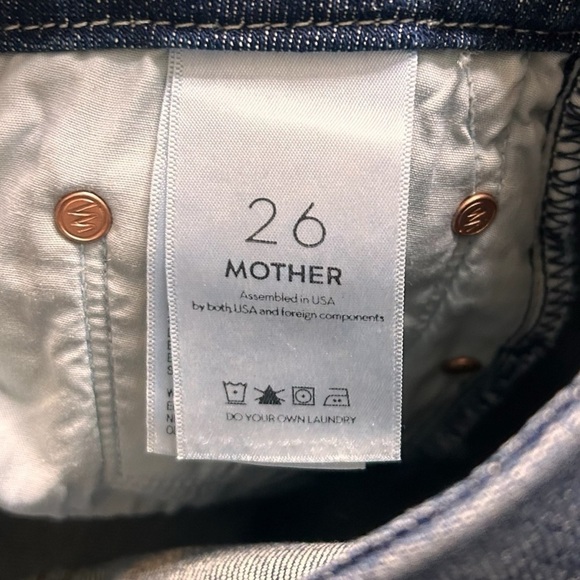 MOTHER DENIM- The Looker Ankle Step Fray Straight Leg Jeans- Size 26 - Picture 13 of 16